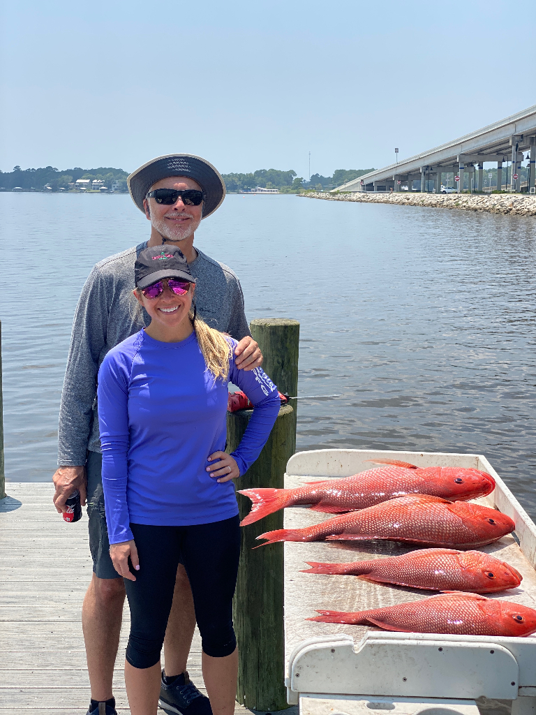 3 big fish caught at Santa Rosa Beach