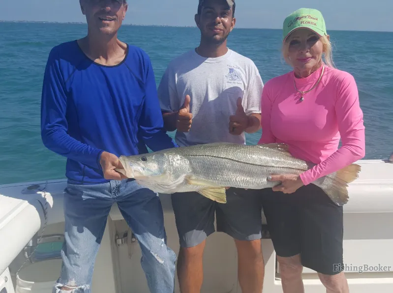 Snook fish caught in FL on fishing trip
