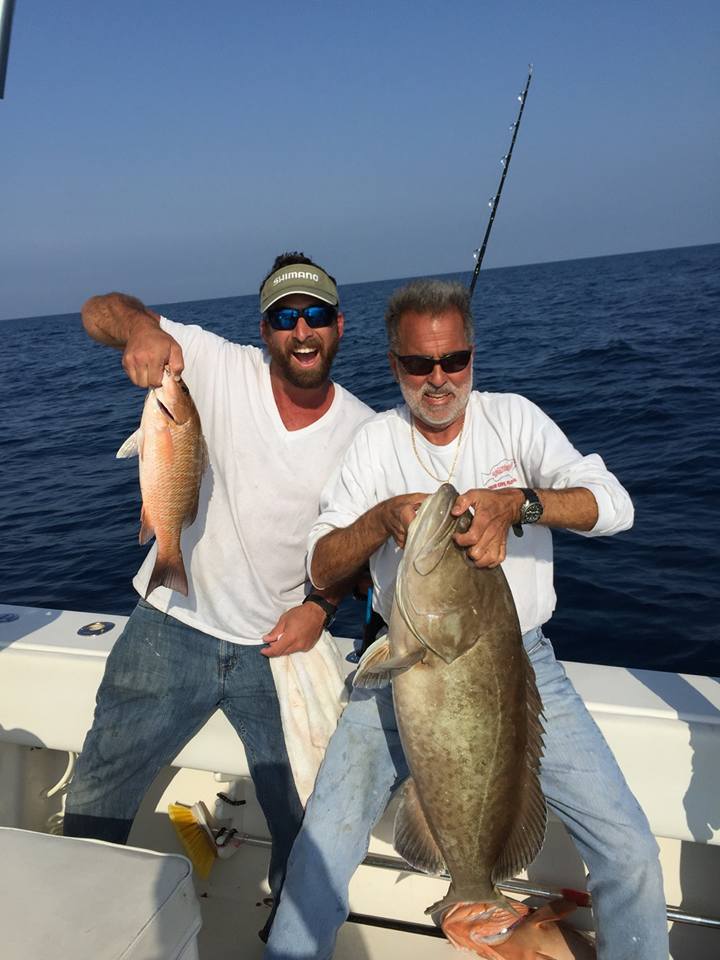 Two gag grouper fish caught in FL