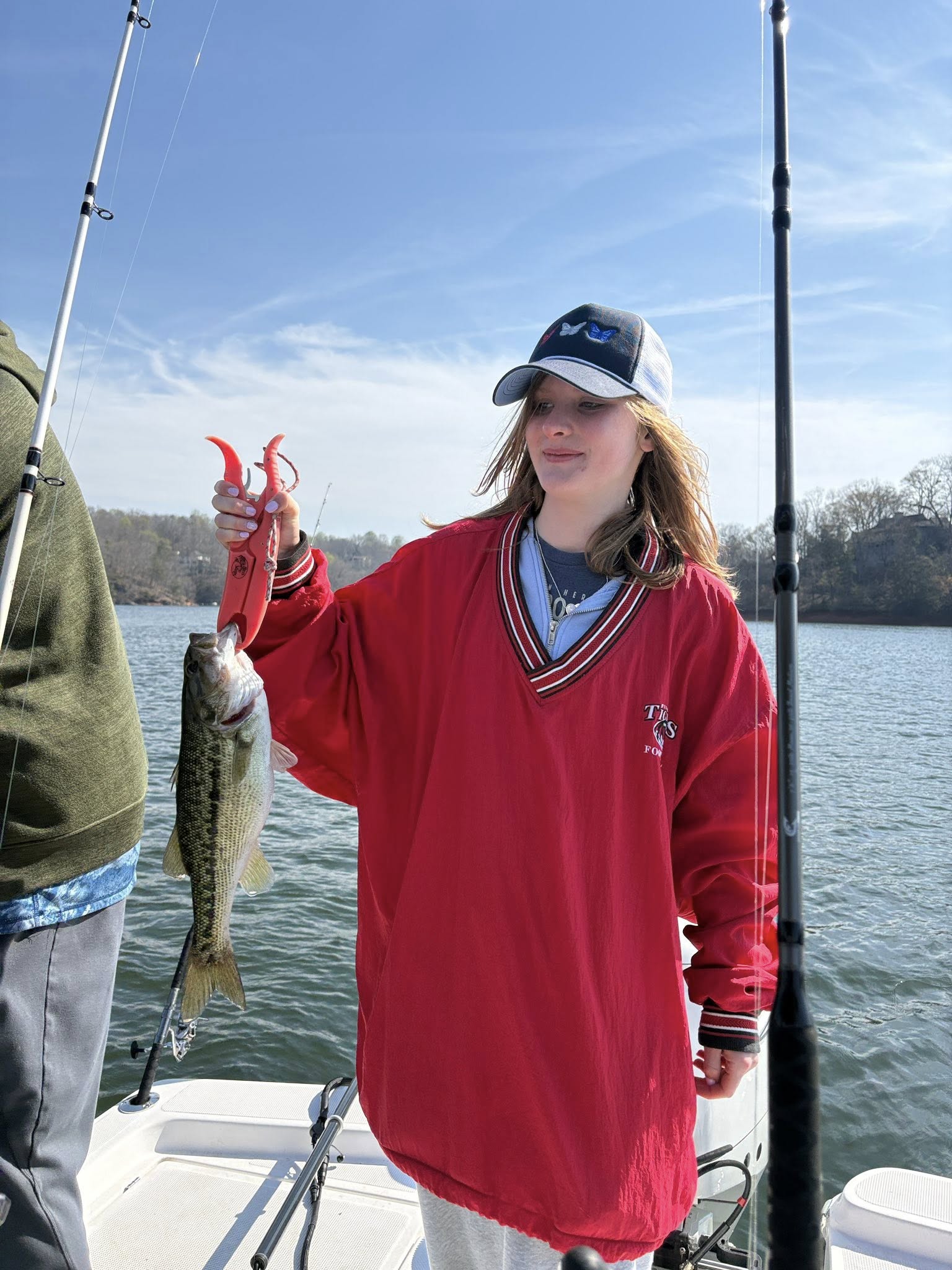 Spotted bass caught while fishing in Gainesville GA