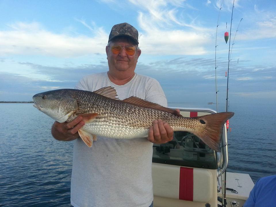 Redfish caught in Murrells Inlet, South Carolina