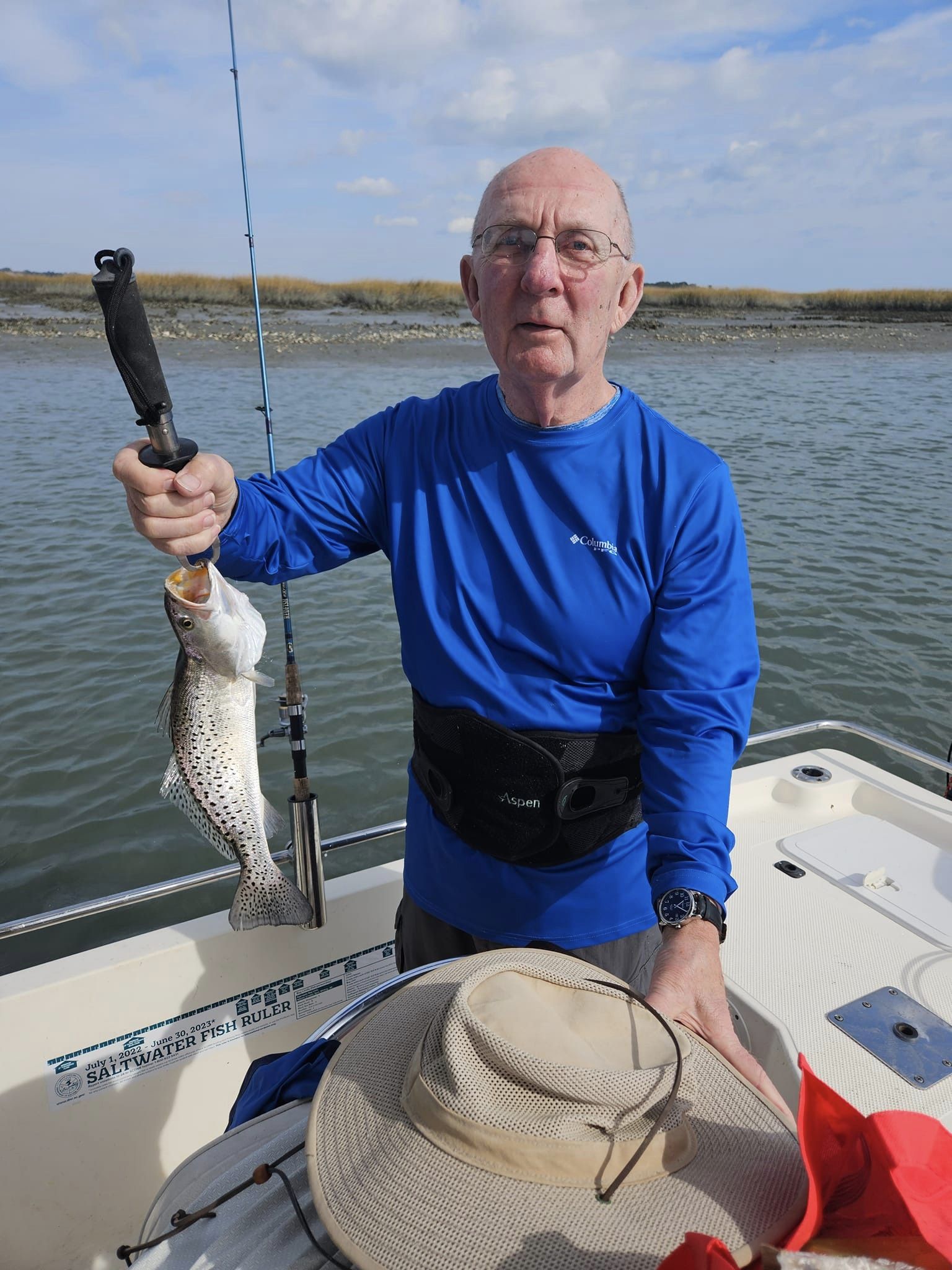 Spotted weakfish, 11 inches, caught fishing in Murrells Inlet