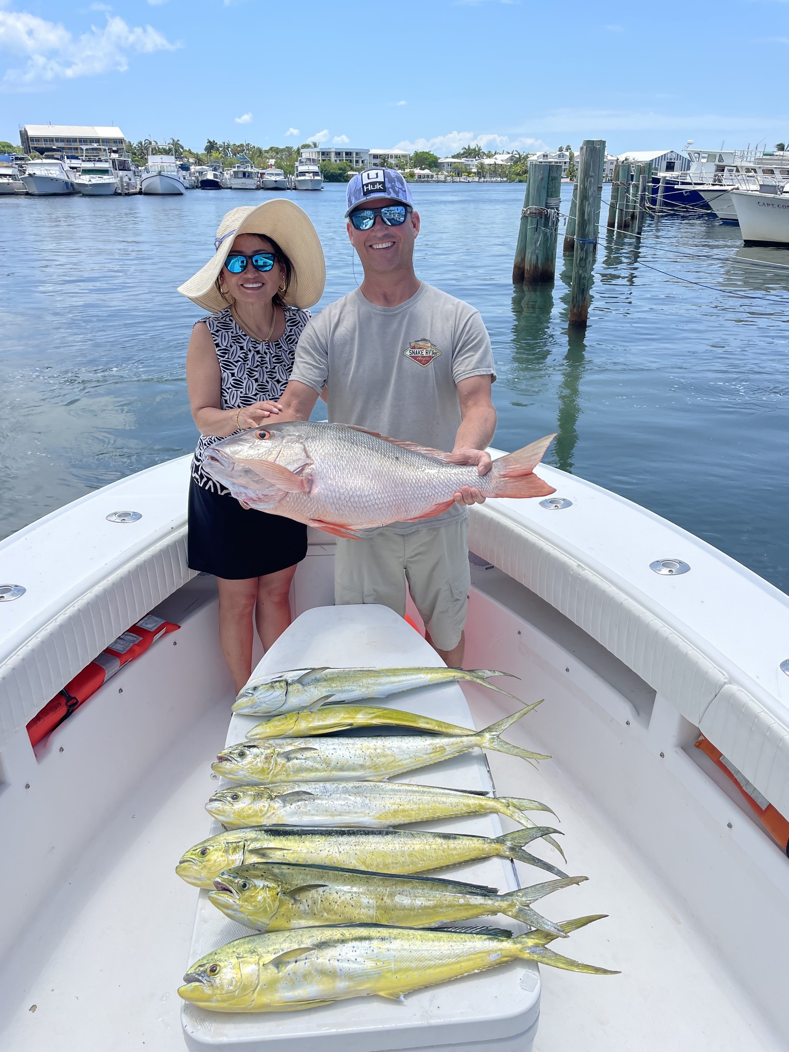 7 mutton snapper caught while fishing in FL