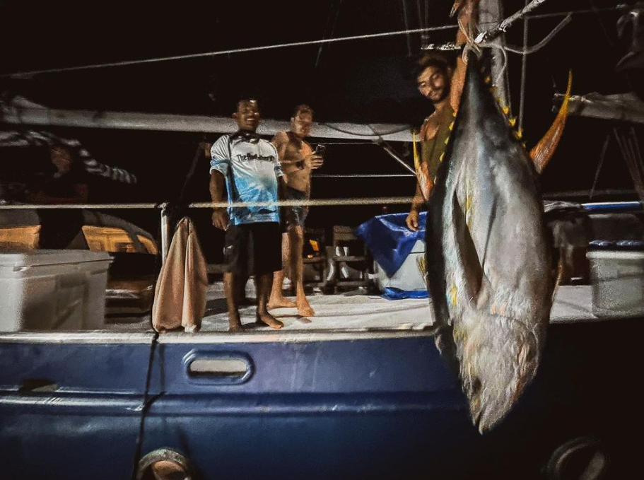 Blackfin tuna caught during fishing tour in Rincón