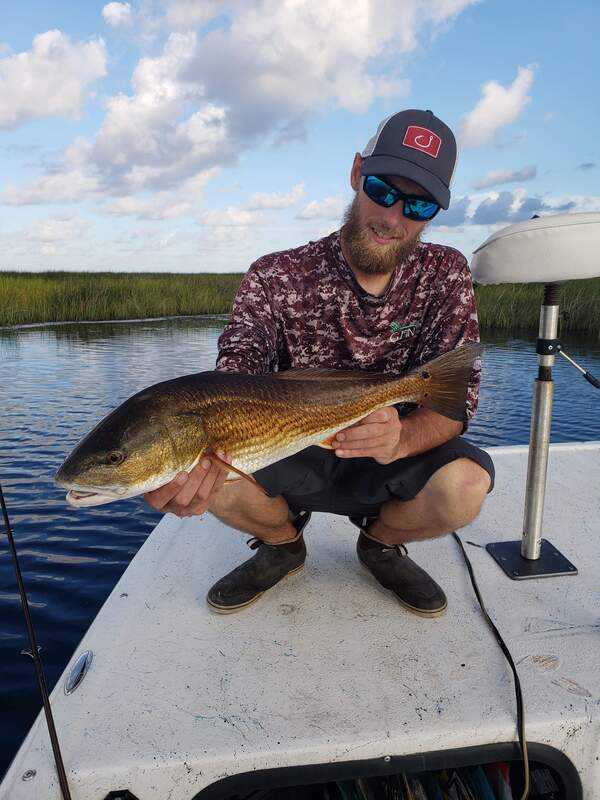 One angler with a 23-inch fish at Horseshoe Beach