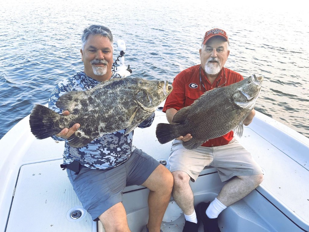 Two tripletail fish caught in FL