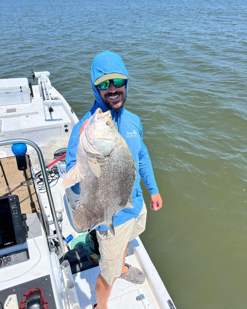 Tripletail fish caught by angler in Florida
