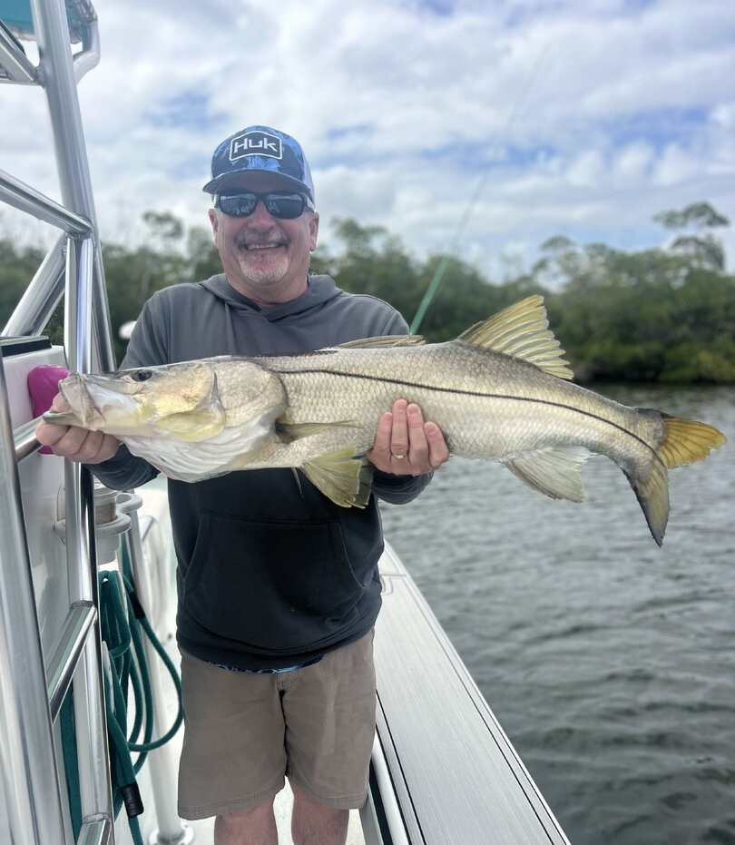 Snook caught while fishing in Fort Myers Beach FL