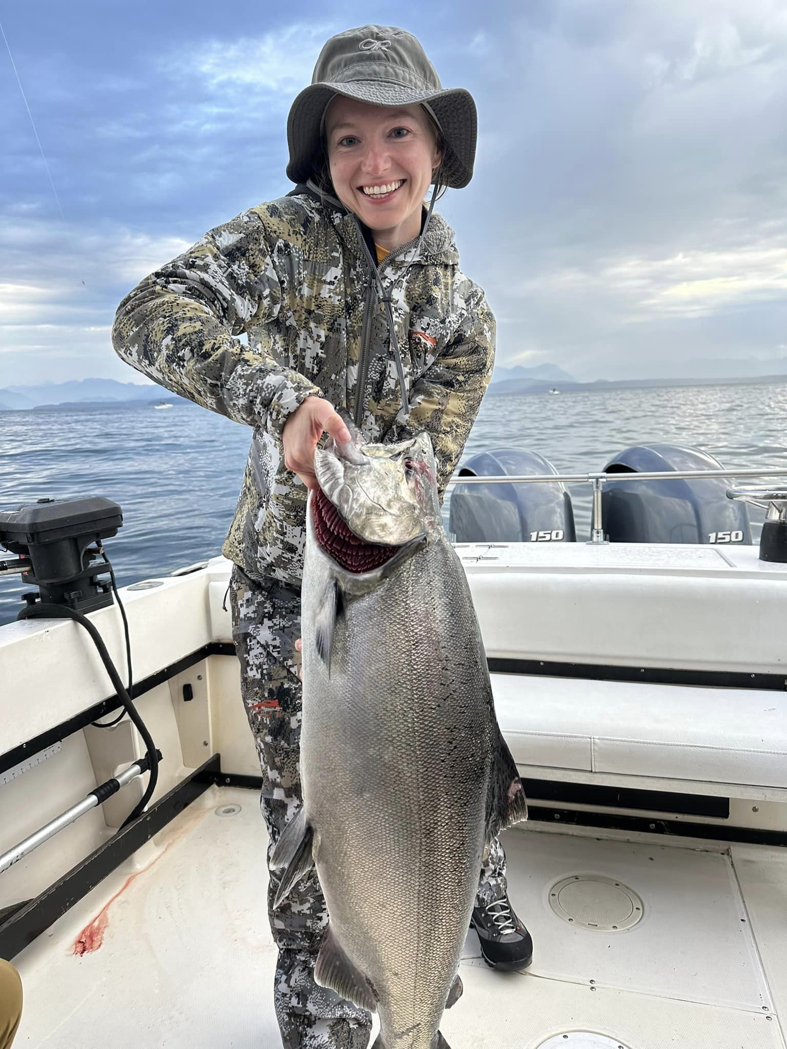 Chinook salmon caught during fishing trip in BC