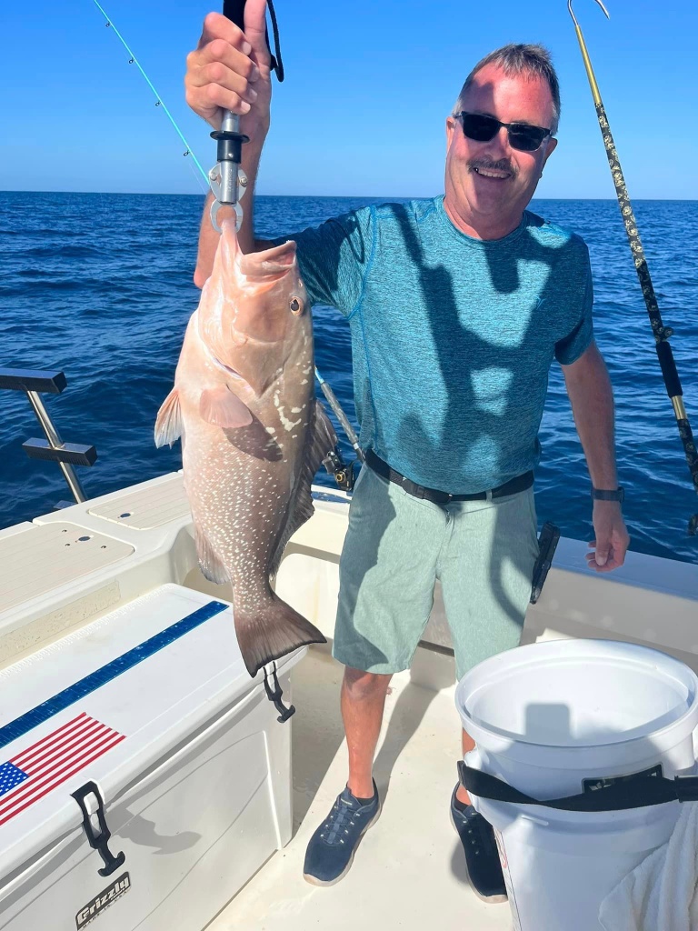 Caught a lone 19-inch fish while fishing in FL