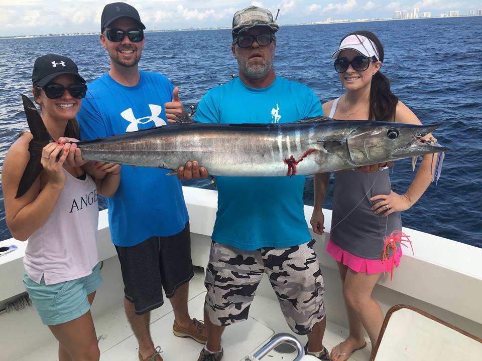 Wahoo fish caught by 4 people in FL