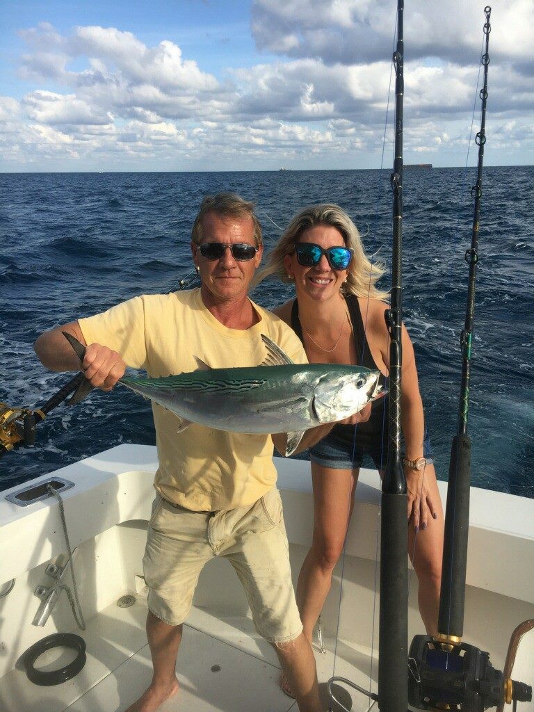 Little Tunny, a 20-inch fish, caught in Riviera Beach