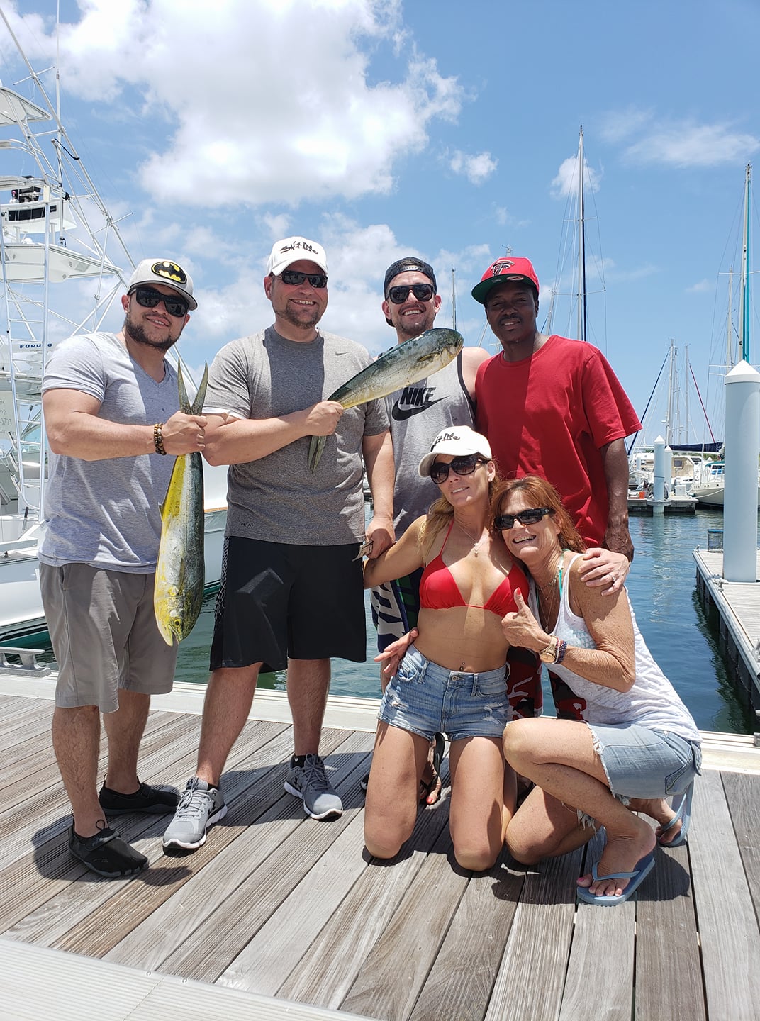 Two king mackerel, 14-inch fish, fishing in FL