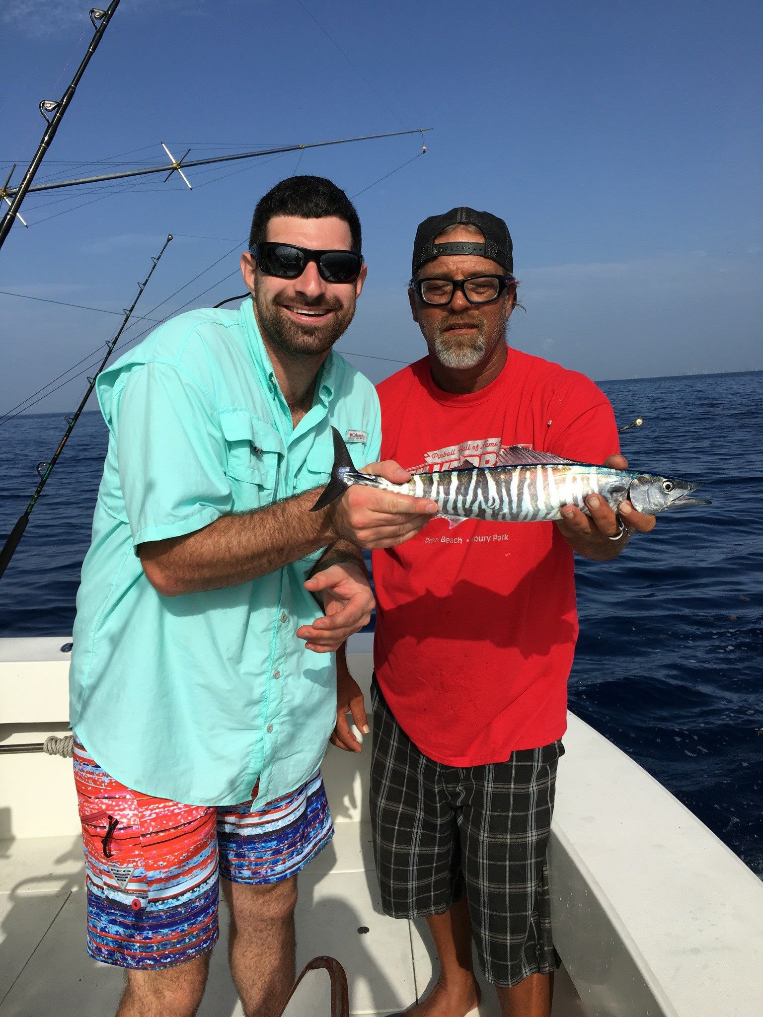 Wahoo fish caught by 2 people in Riviera Beach
