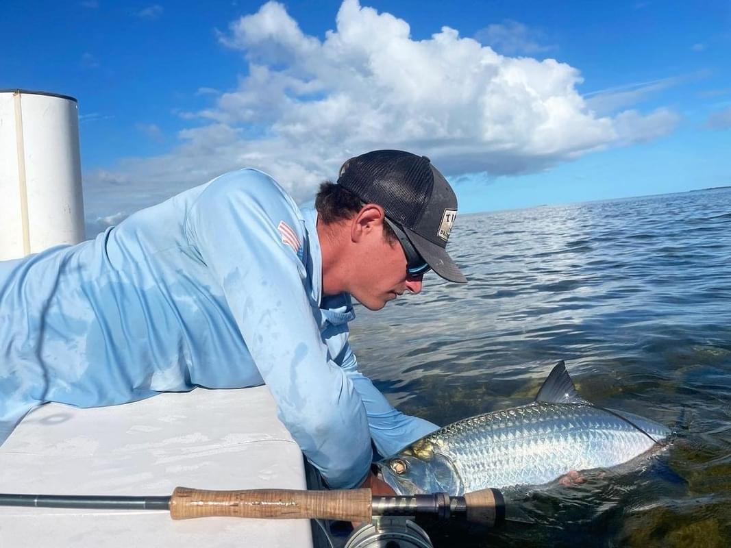 Single angler fishing in Tavernier