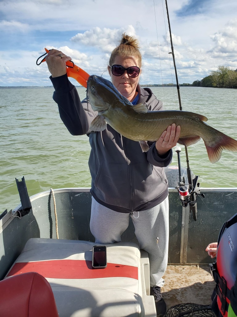 Photograph of a White Catfish caught in Port Clinton