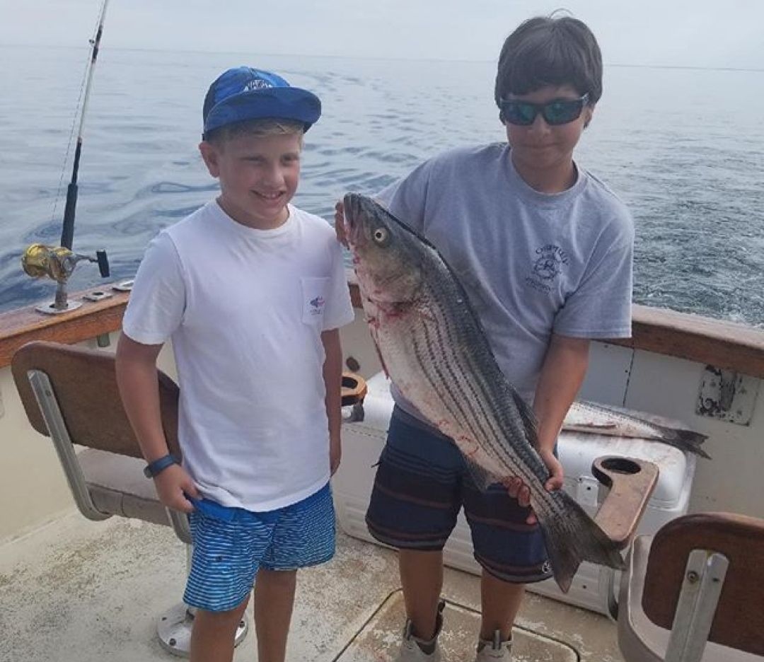 Striped Bass caught fishing in MA