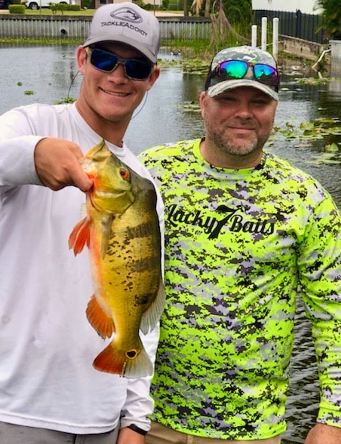 Two anglers fishing in Fort Lauderdale