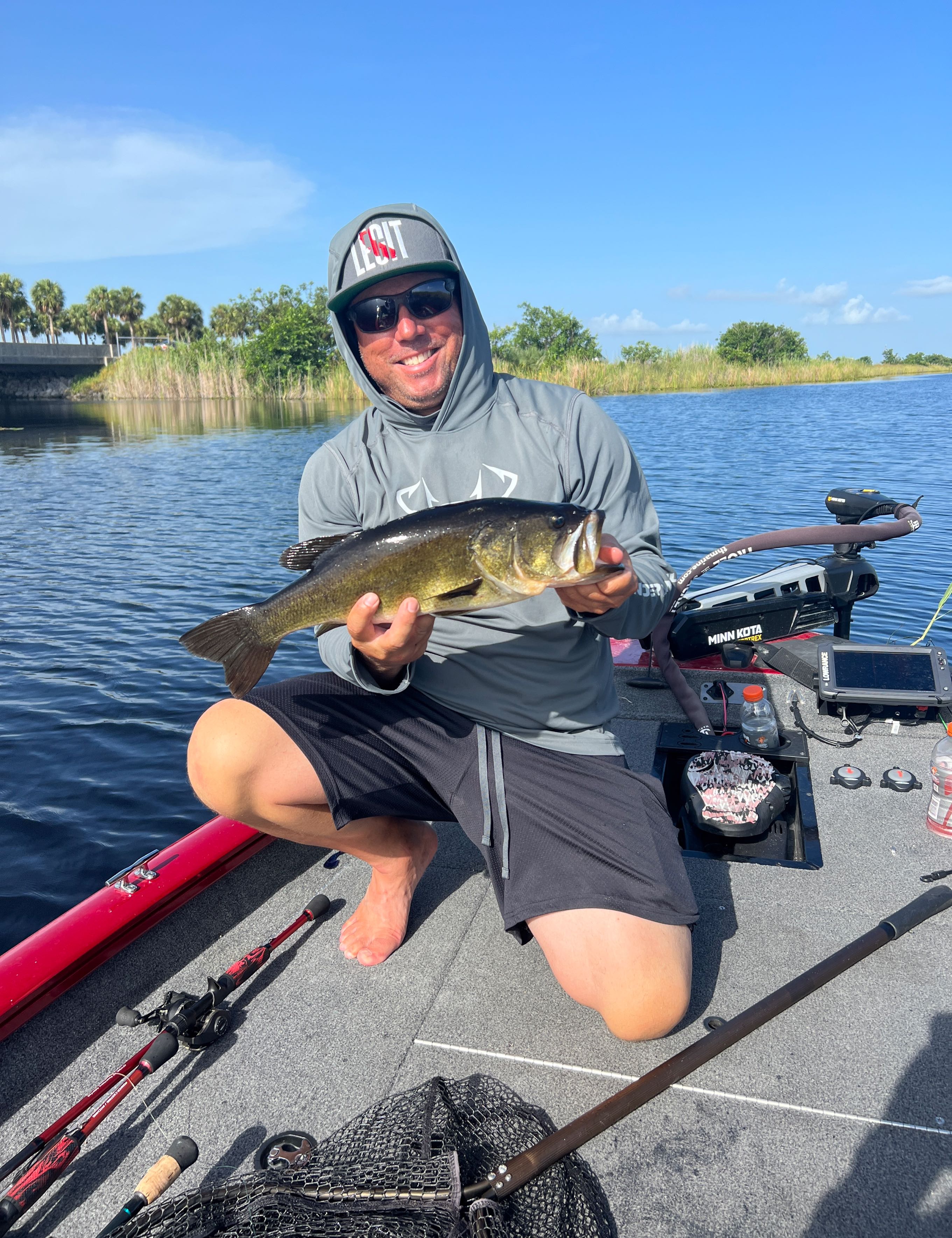 Florida Bass fish caught in Fort Lauderdale