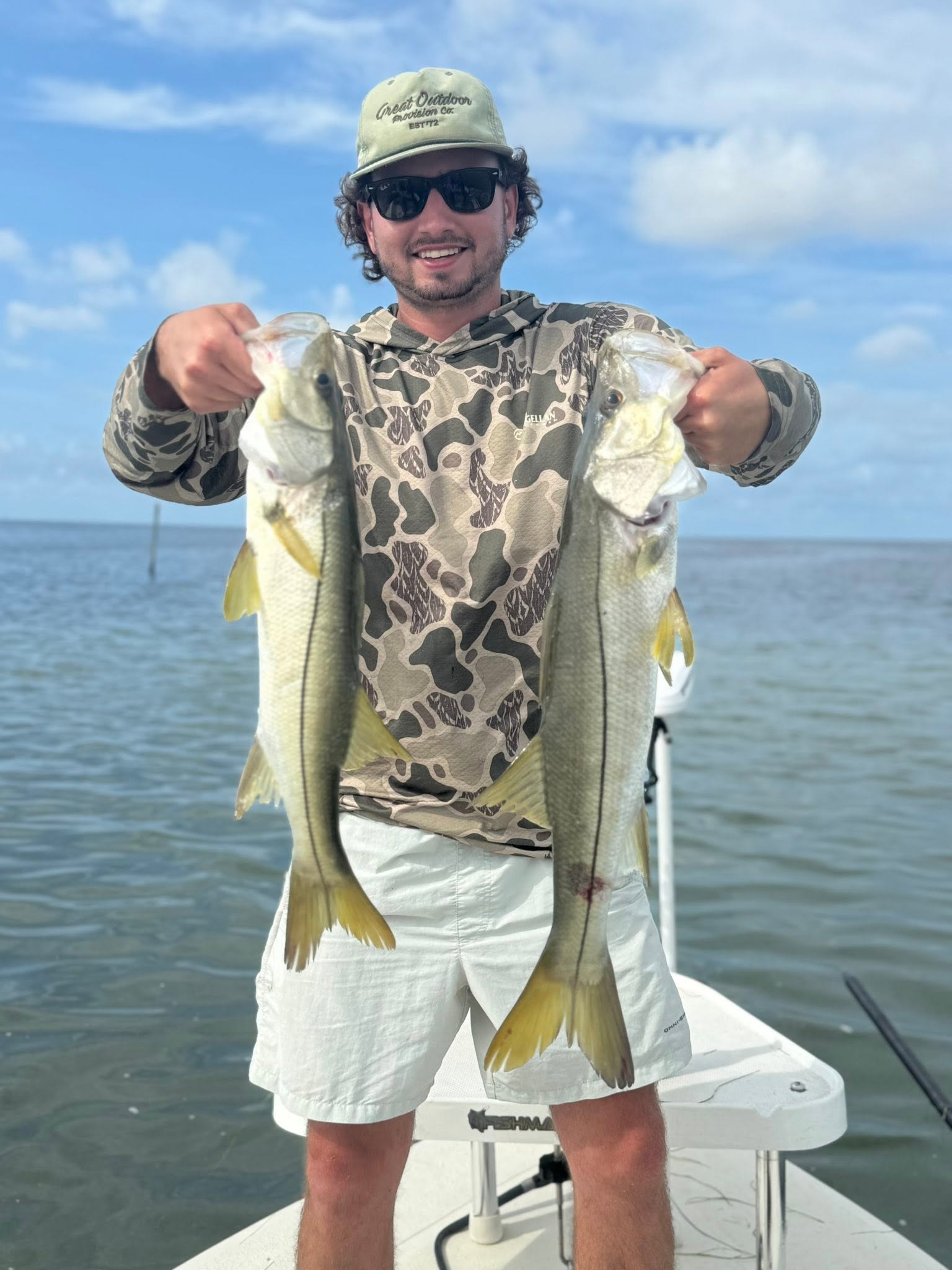 Two snook caught fishing in Tavernier FL waters