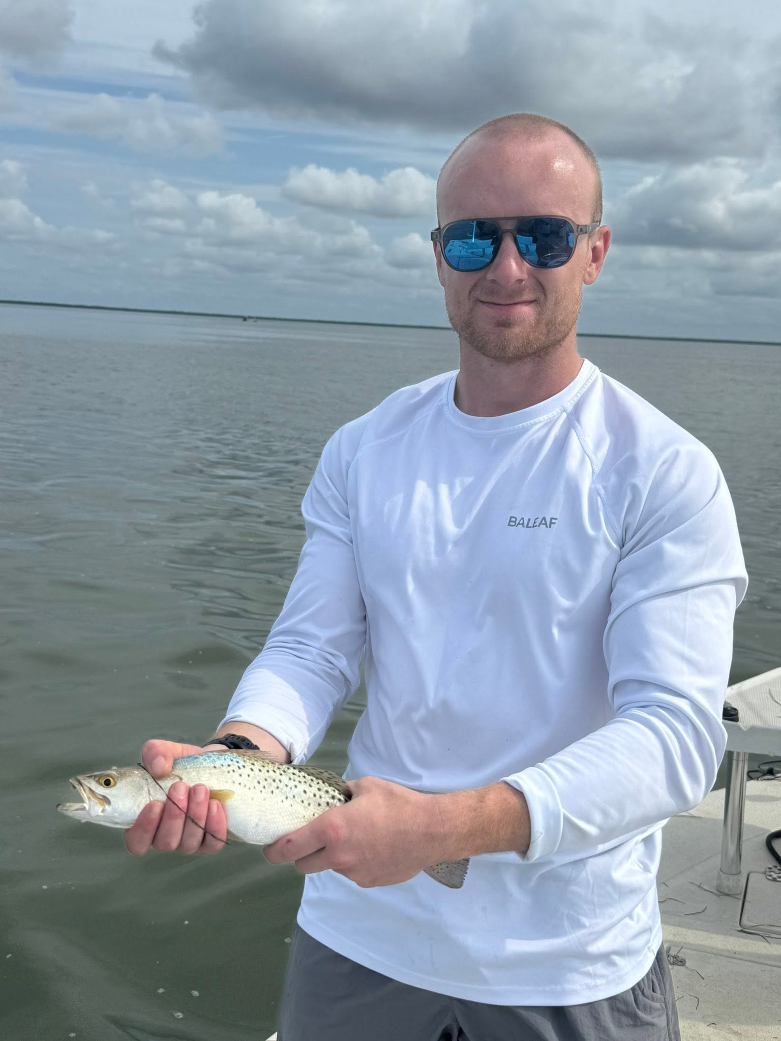 Speckled trout caught while fishing in Tavernier Florida