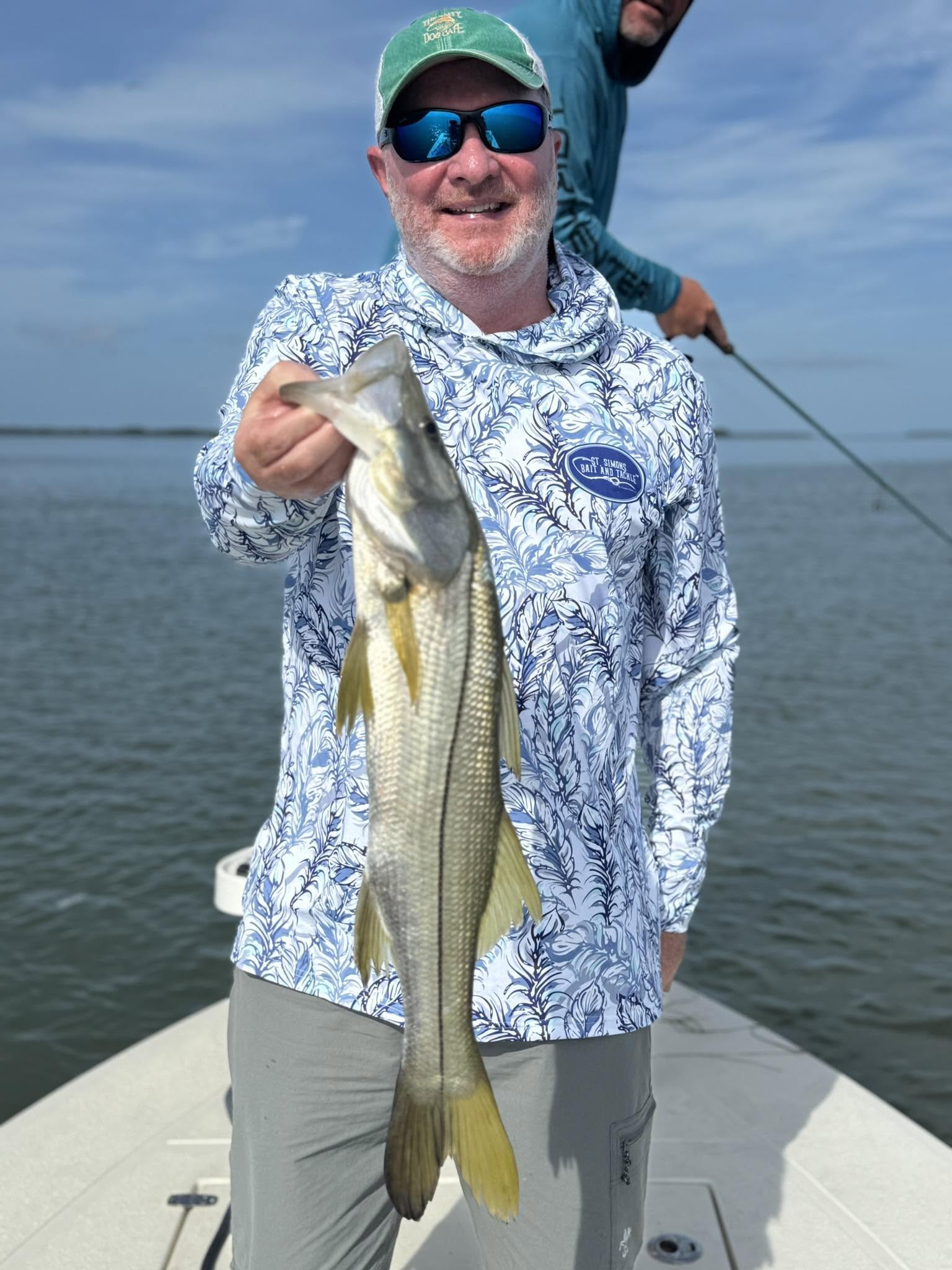 Snook catch displayed on fishing boat in Tavernier FL waters