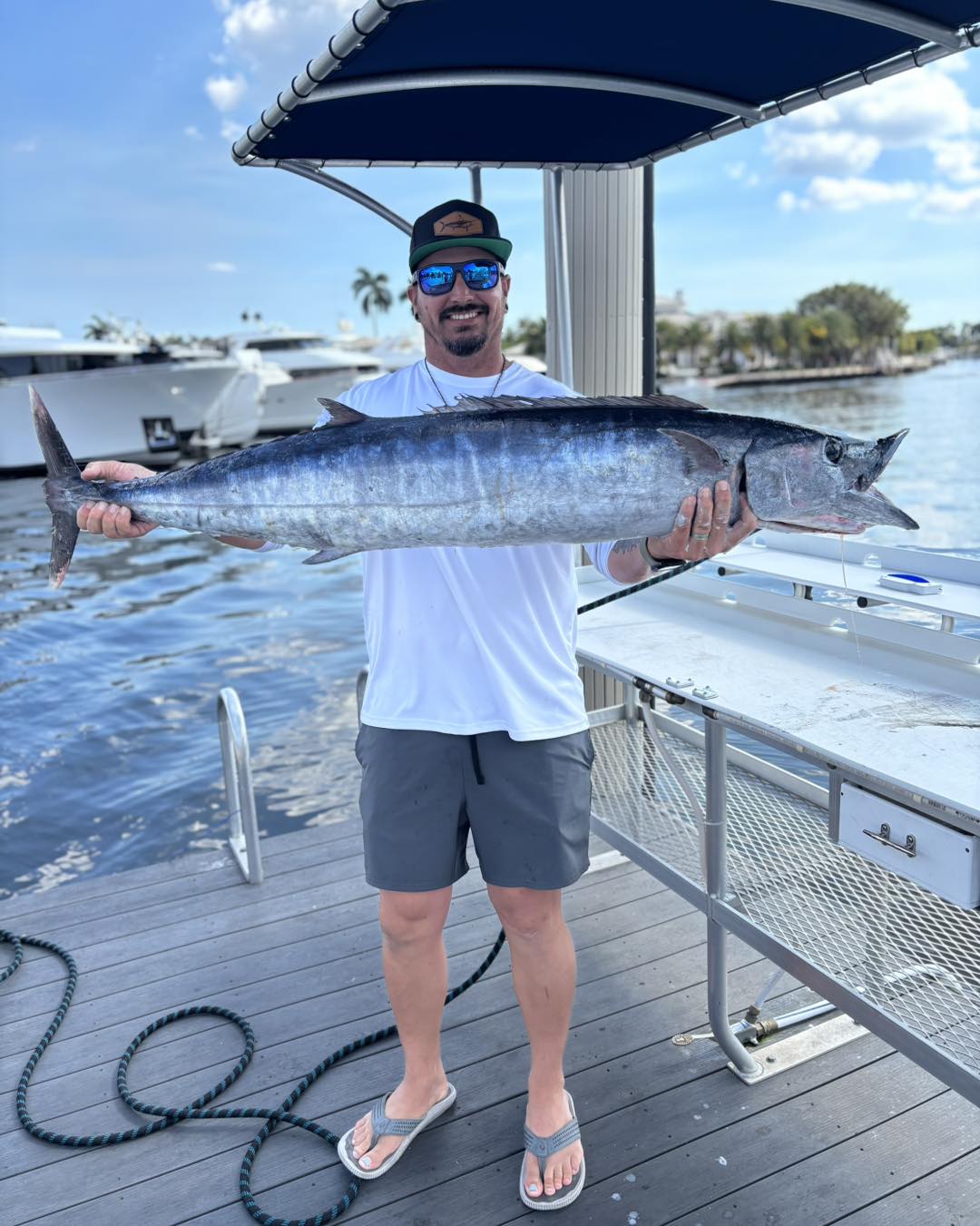Wahoo fish caught during fishing charter in Boynton Beach Florida