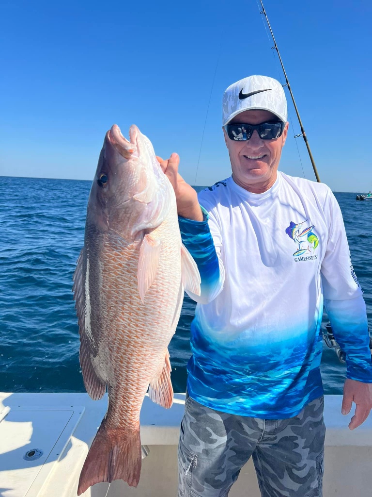 Grey Snapper, 27-inch fish caught while fishing in Pensacola