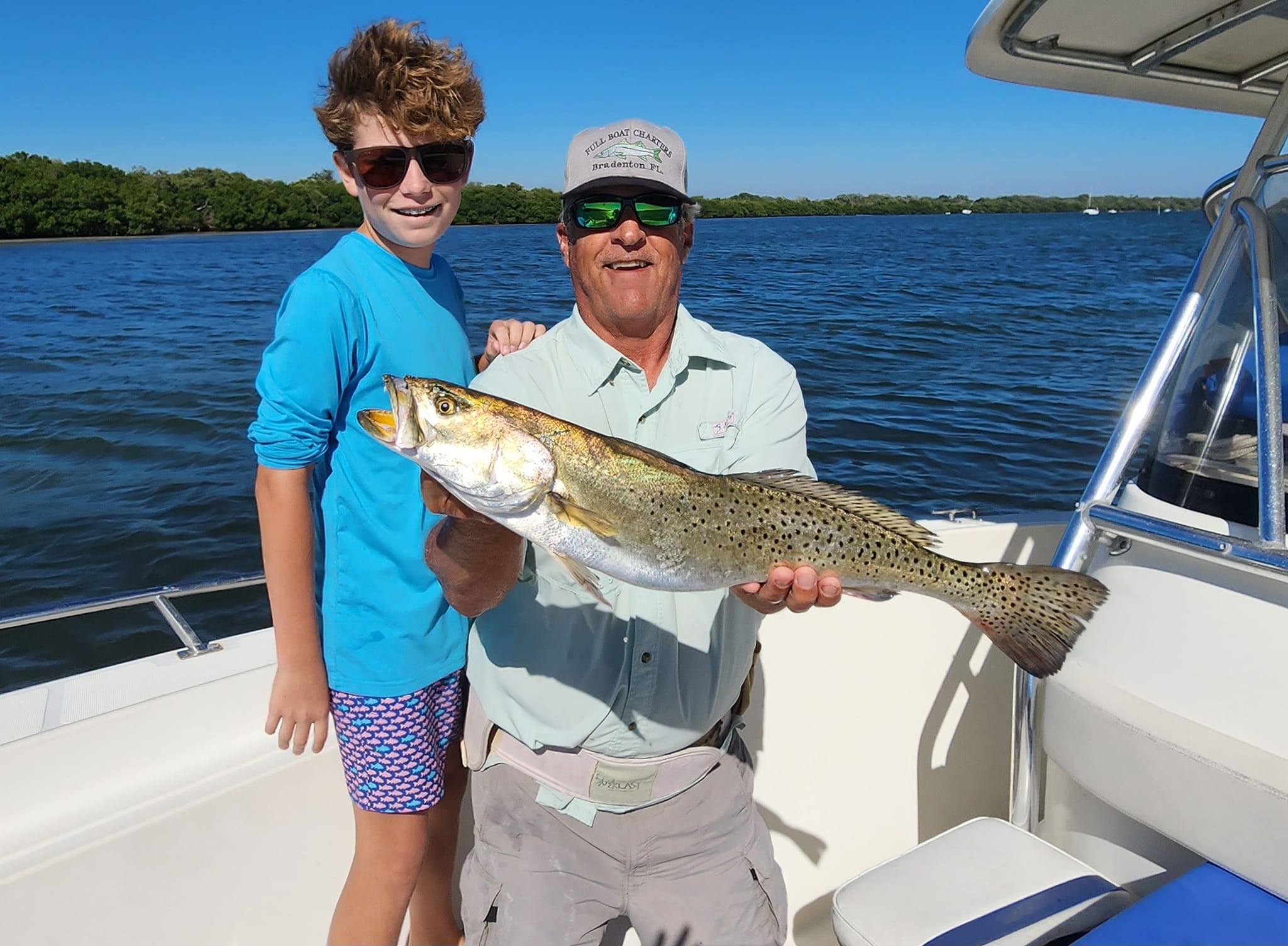 Spotted weakfish caught during fishing tour in Bradenton