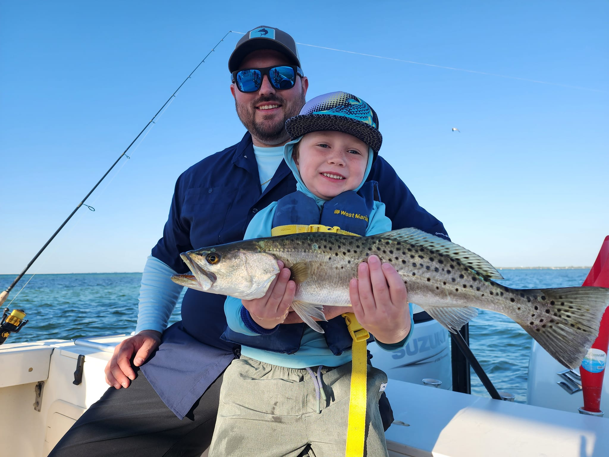 Spotted Weakfish caught during fishing tour in Bradenton