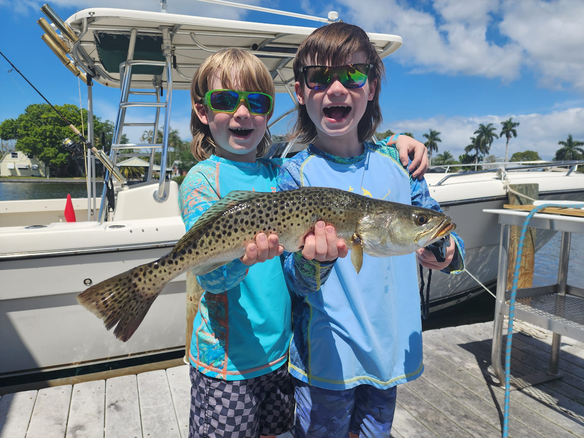 Spotted Weakfish caught while fishing in FL