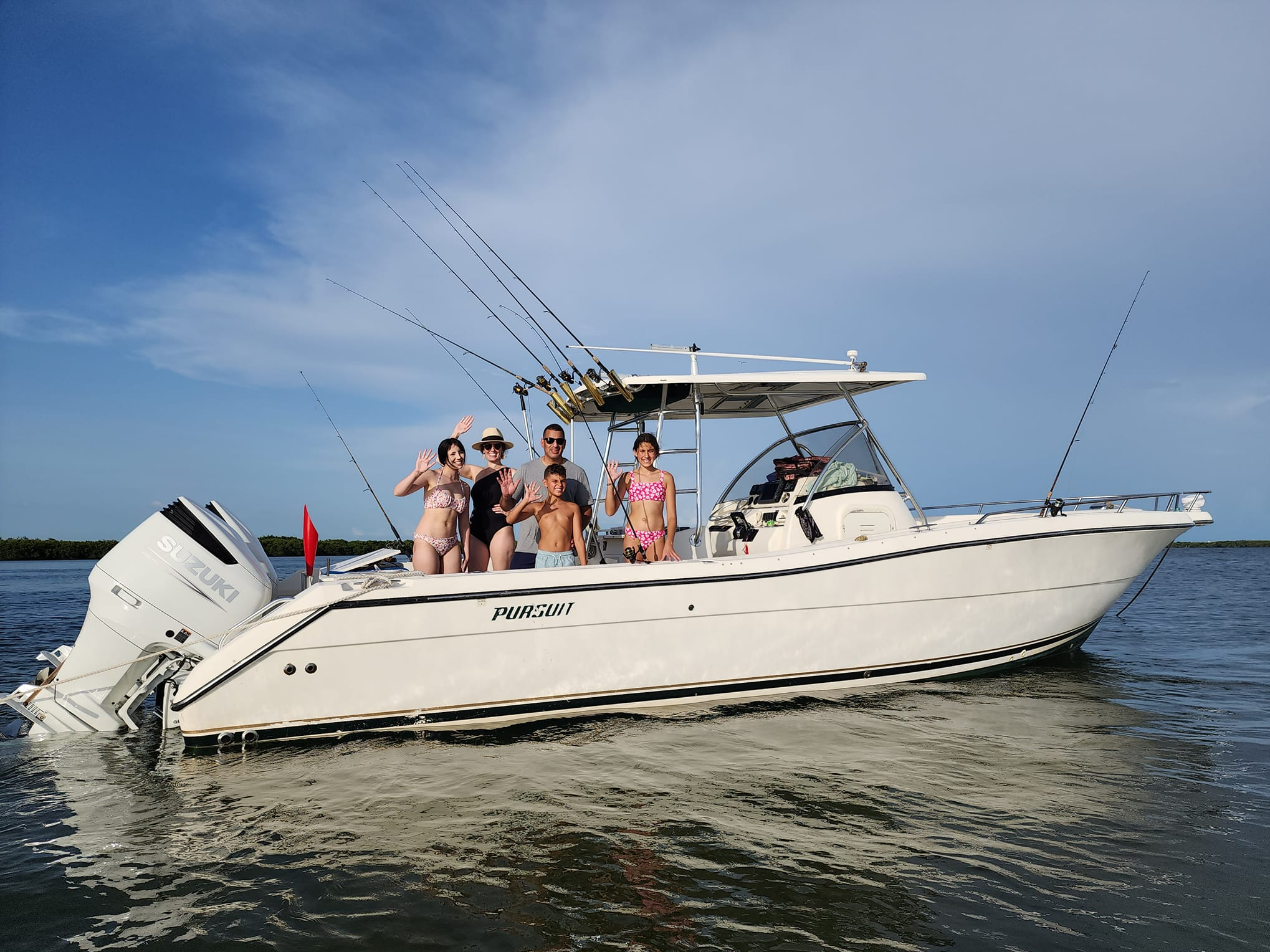 Private boat tour on Gulf Coast waters near Bradenton, Anna Maria Island and Sarasota Florida