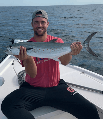 A lone angler fishing in Wilmington