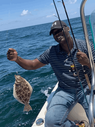 Southern Flounder caught while fishing in NC
