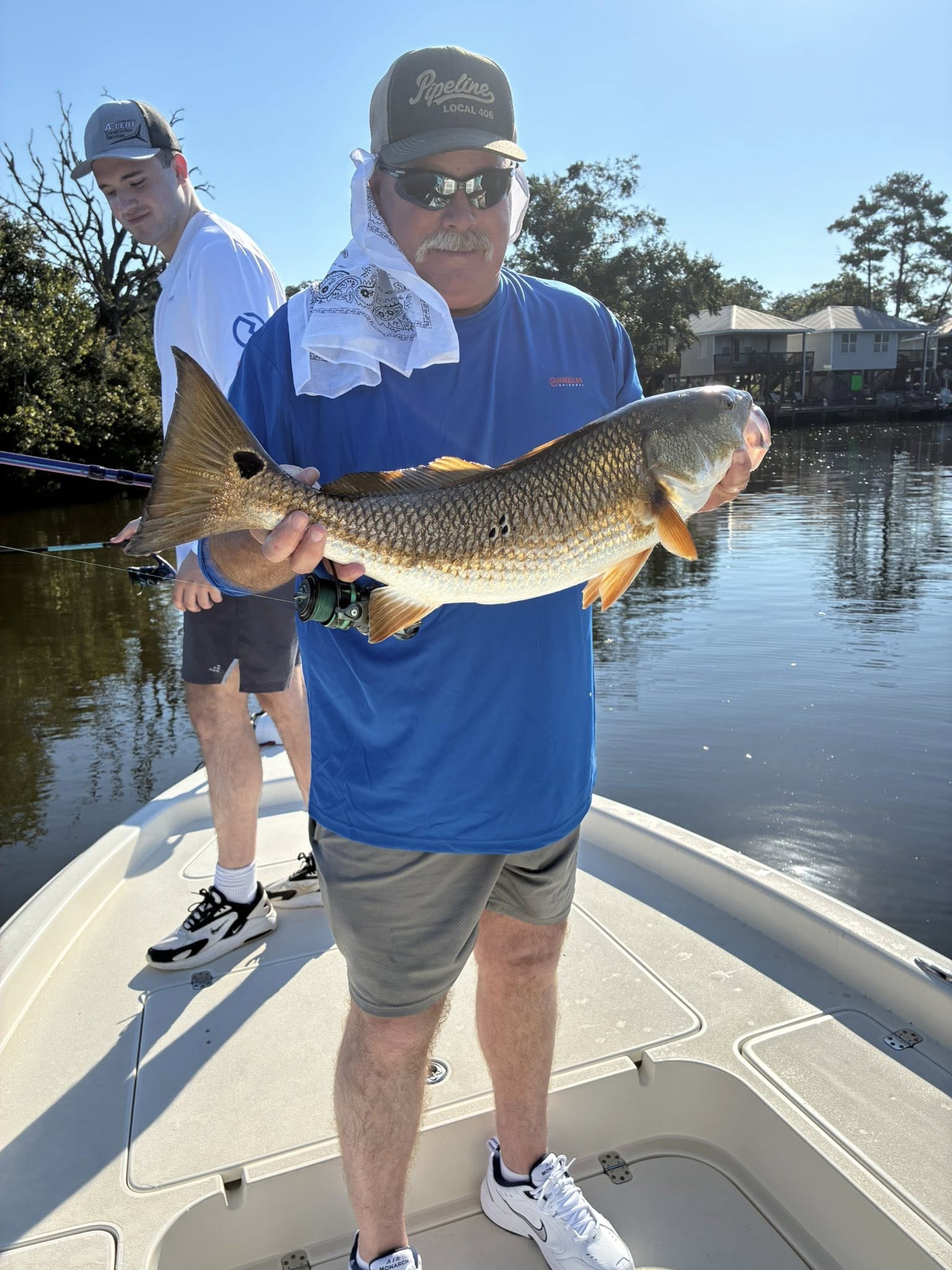 Redfish caught while fishing in Gulf Shores