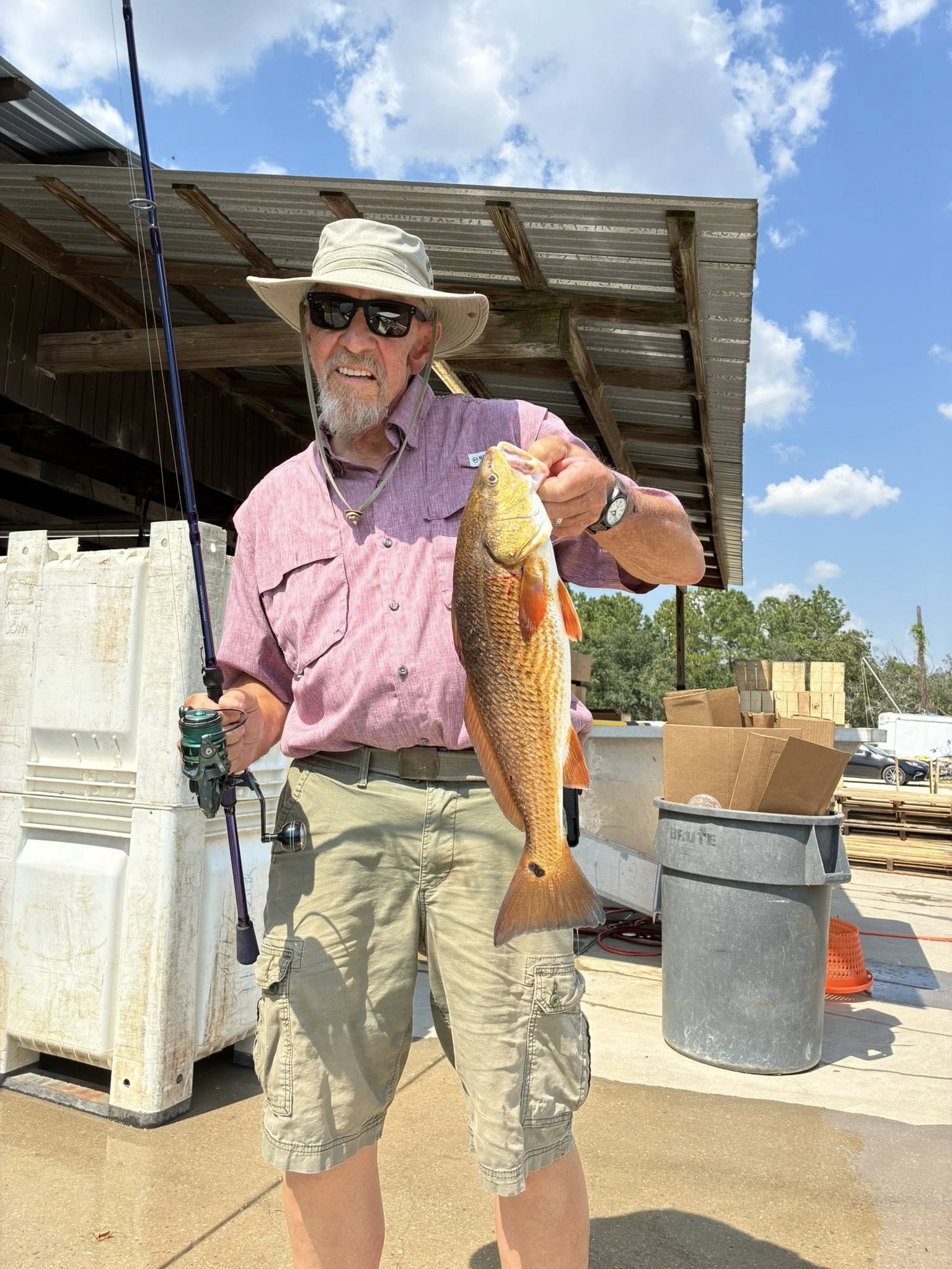 A redfish caught while fishing in AL
