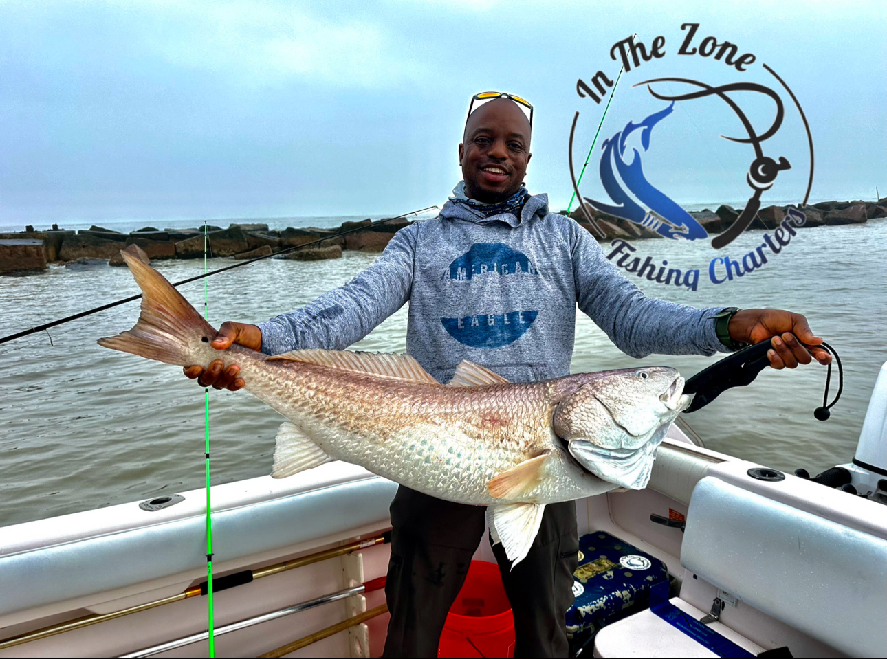 Lone angler fishing in TX