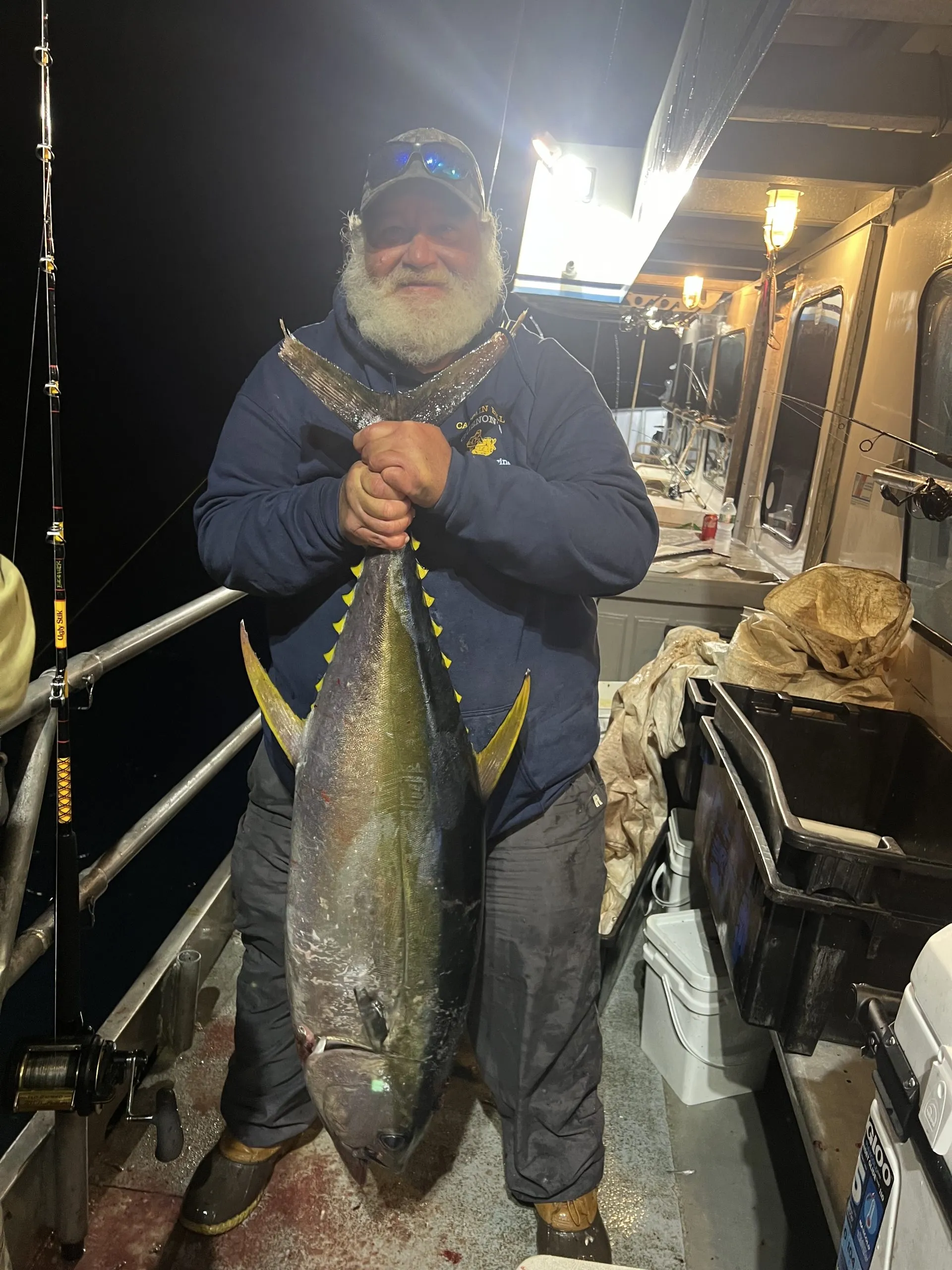 Blackfin tuna caught while fishing in MA