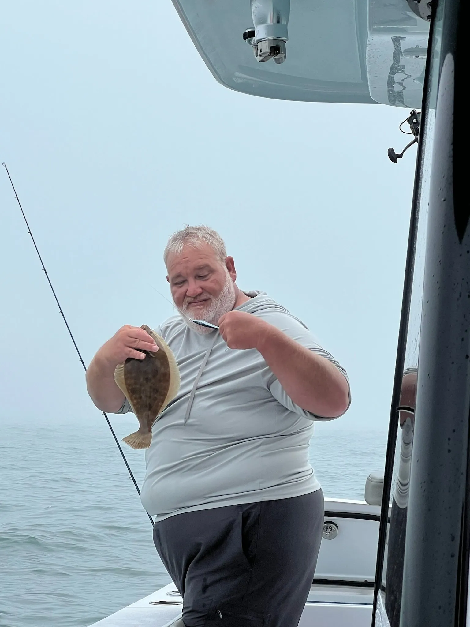 Angler fishing in MA