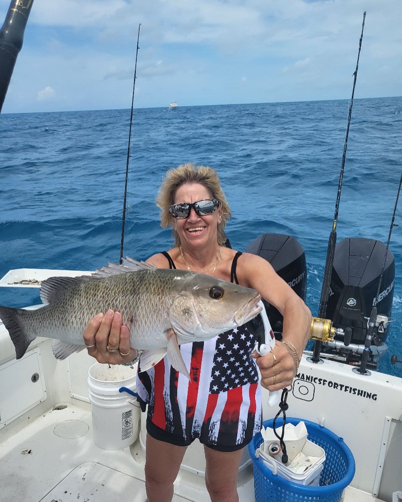 Grey Snapper, 24-inch fish caught in Marathon, Florida
