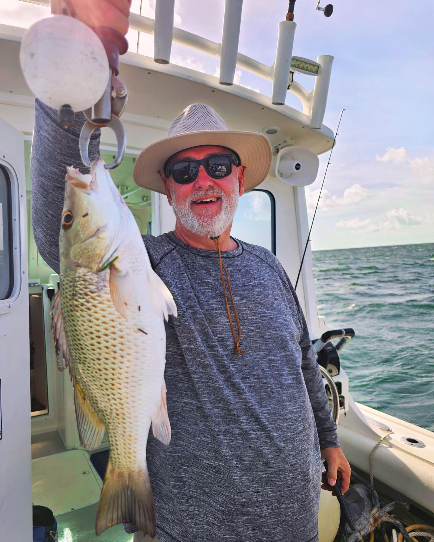 A Grey Snapper, a 20-inch fish, caught while fishing in Marathon