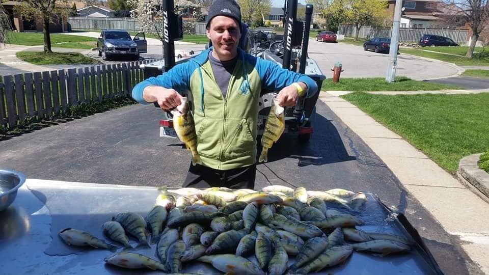 Angler fishing in Welland
