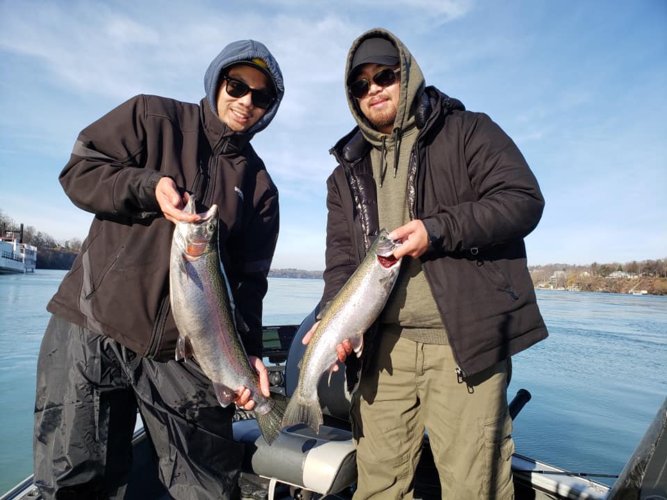 Two anglers fishing in Welland