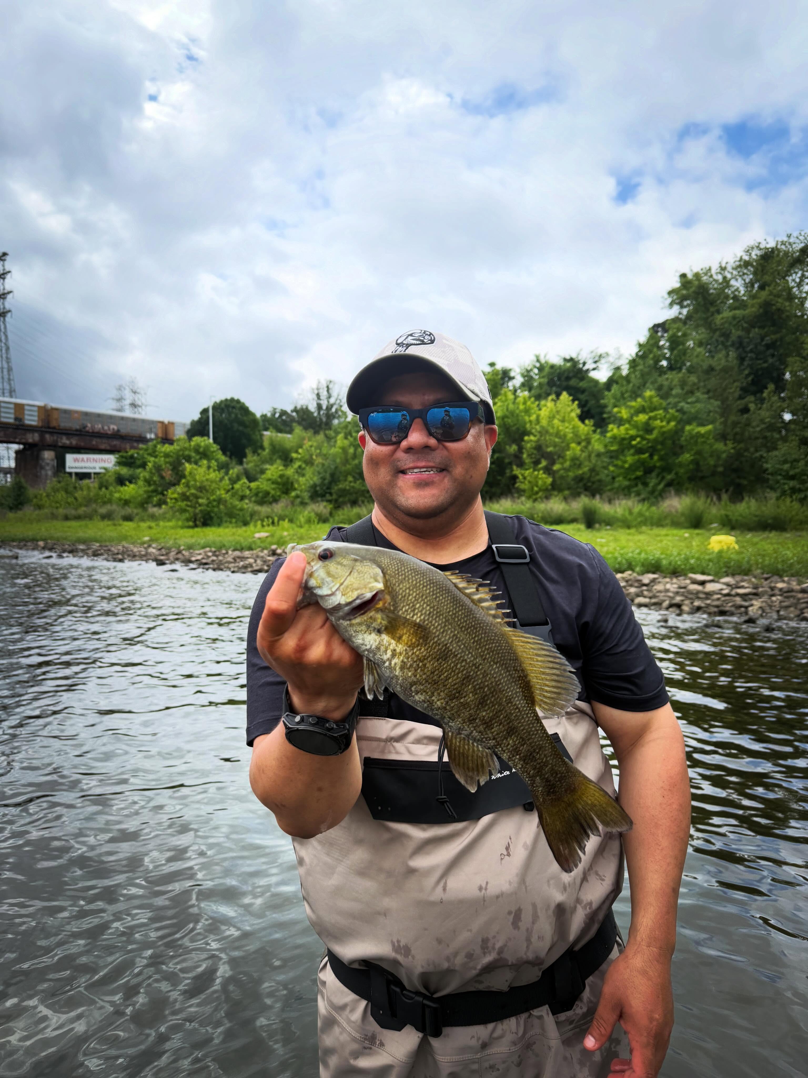 Smallmouth bass caught while fishing in Chattanooga TN