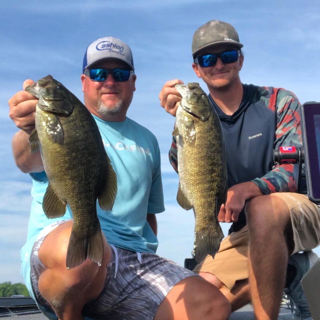 Two anglers fishing in Old Forge