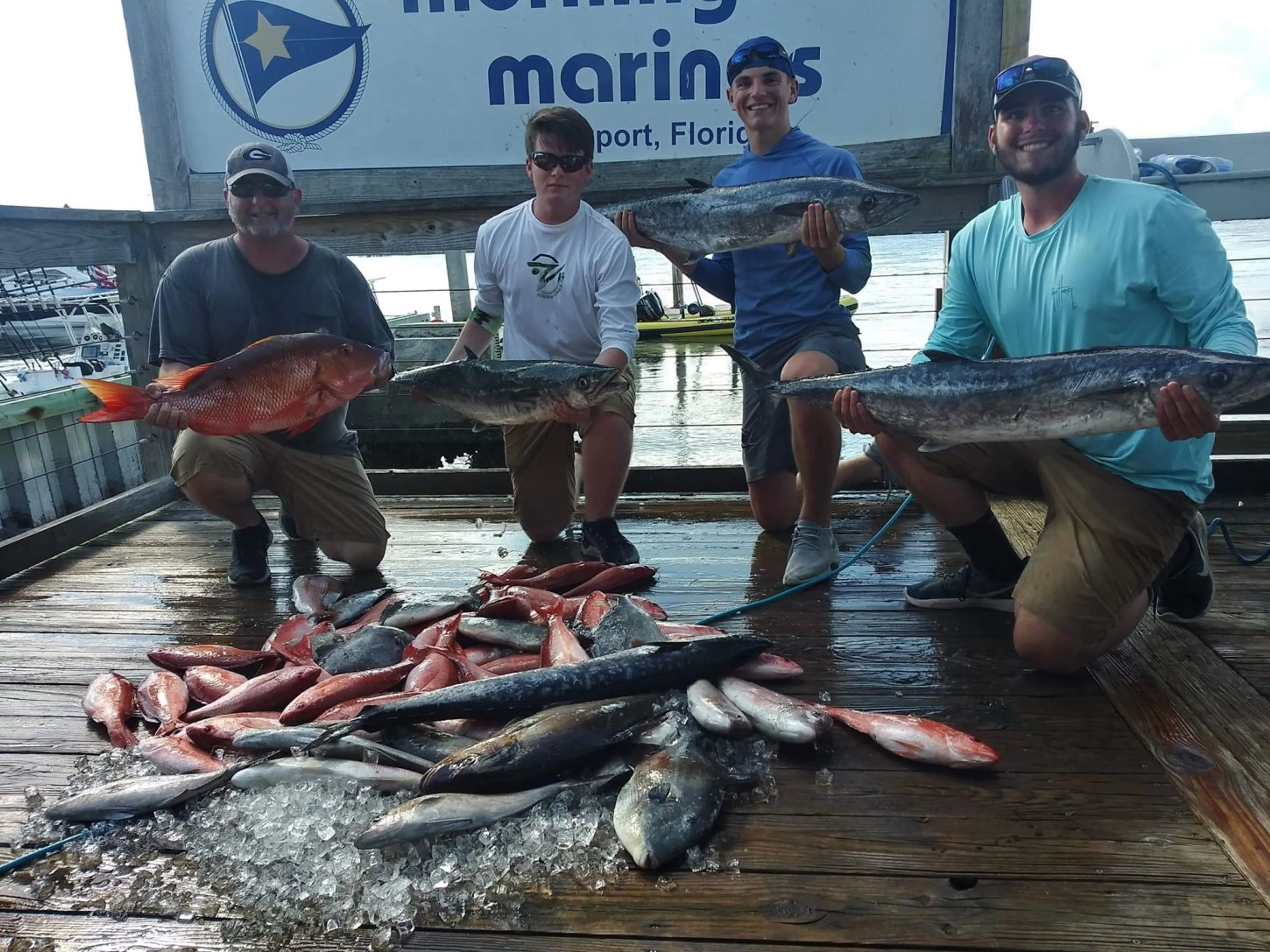 Myrtle Beach offshore fishing charter boat targeting kingfish with Captain Mike in South Carolina waters