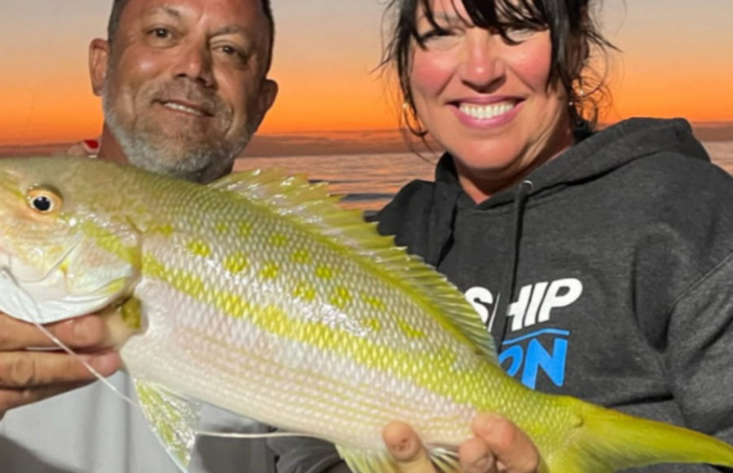 Yellowfin caught during fishing trip in Clearwater FL