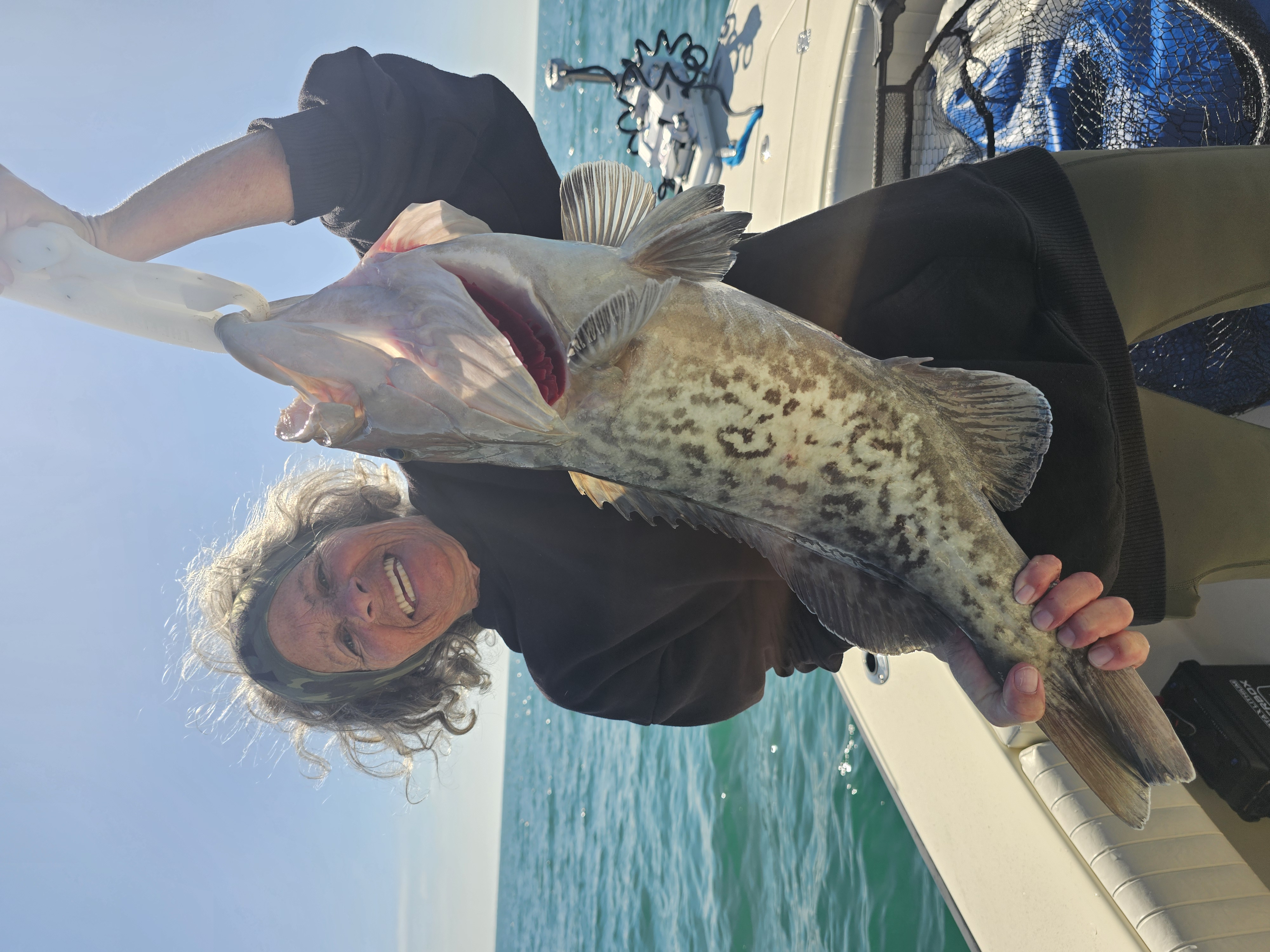 Gag grouper caught by an angler in Ruskin