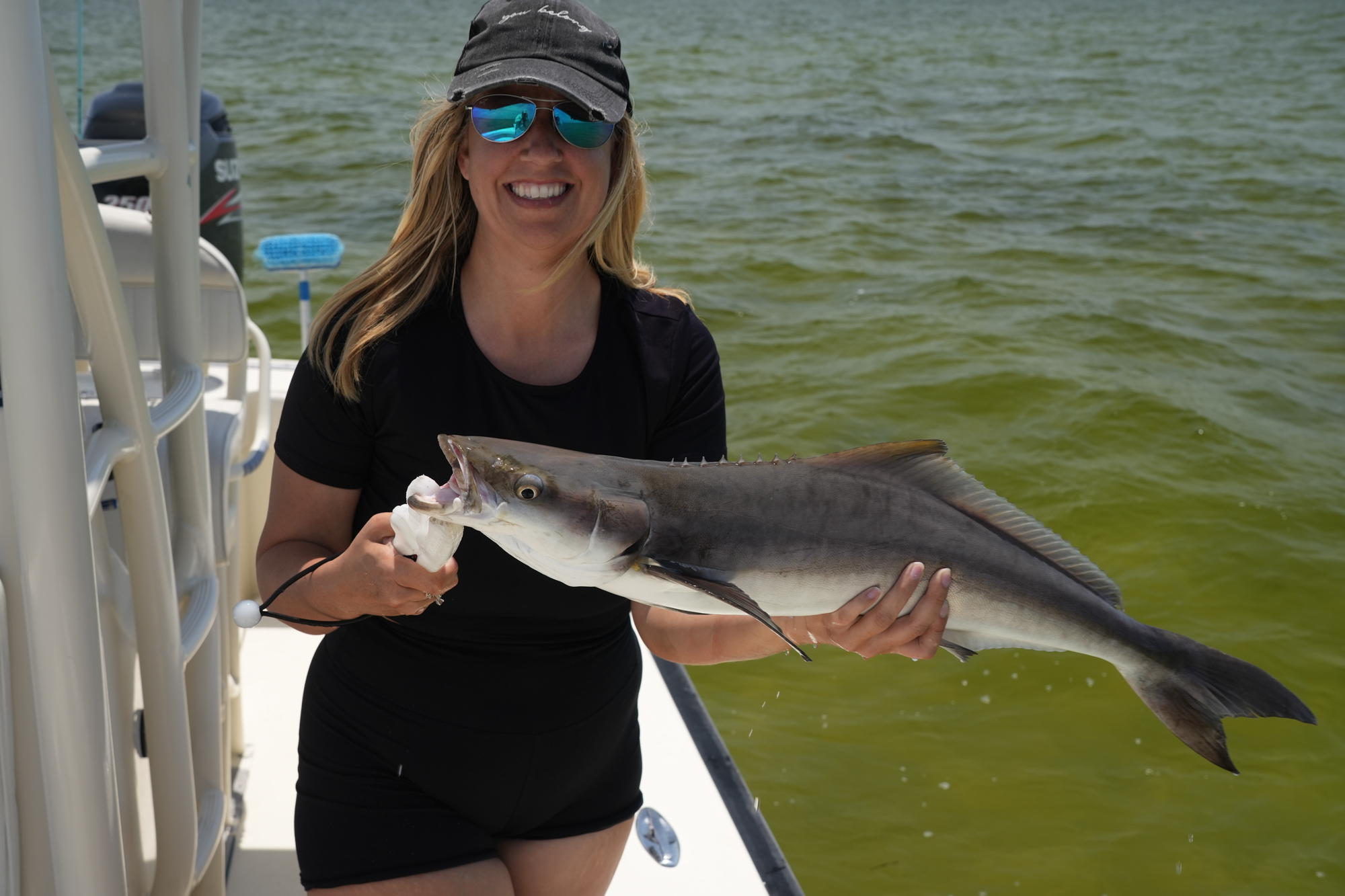 Fishing boat on Tampa Bay waters for 8-hour private inshore charter targeting snook and redfish
