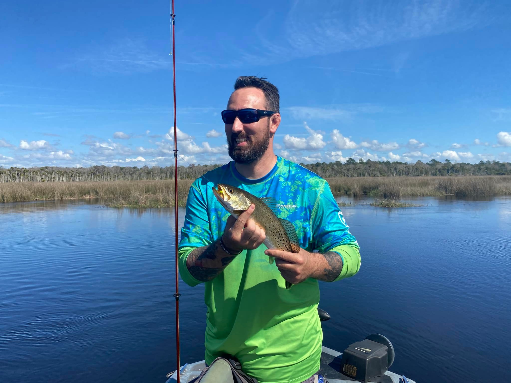 One person fishing in Perry